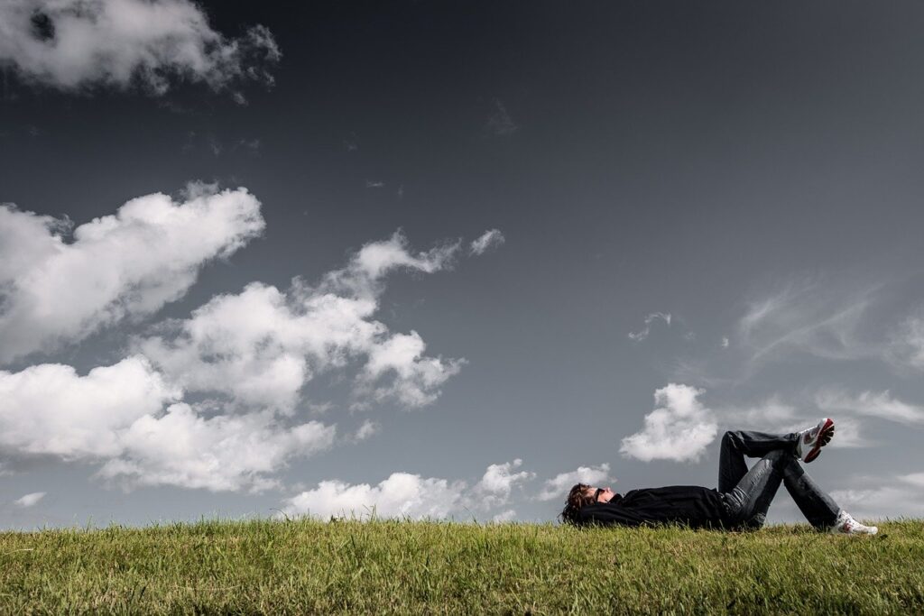 Man Grass Lying Resting Relaxing  - Pexels / Pixabay