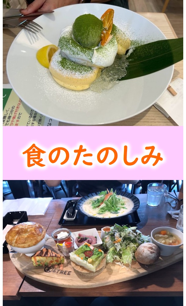 パンケーキや道の駅の食事